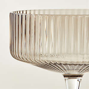 Kira Hand Etched Martini Glass + Reviews | CB2