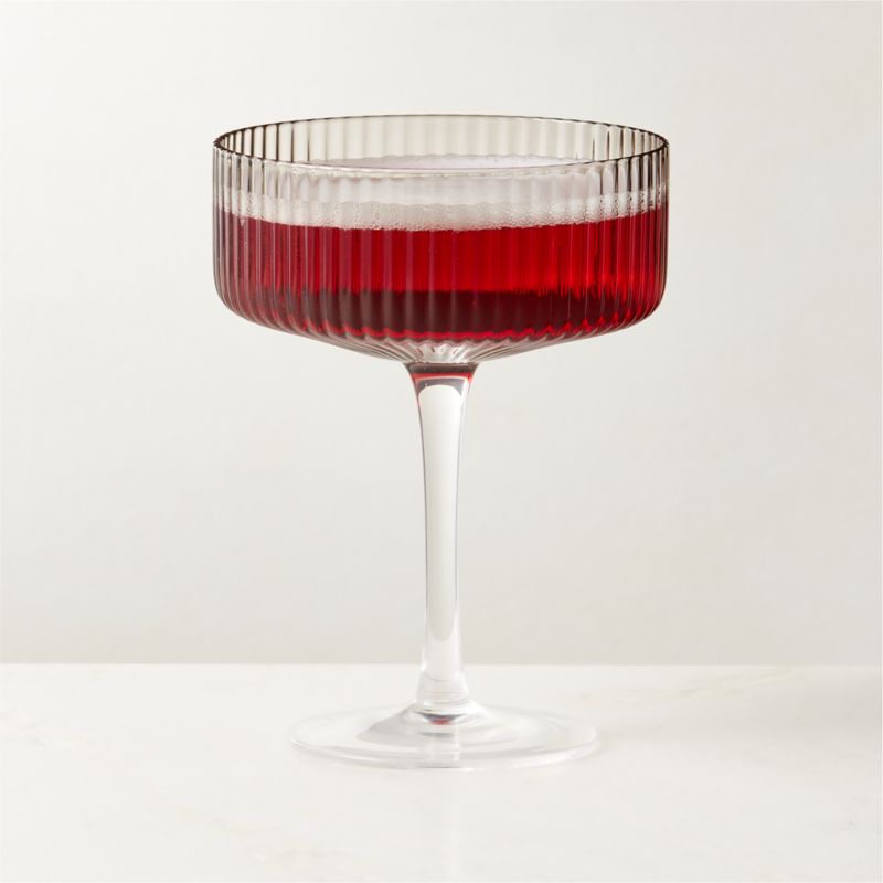 Viewing product image Eve Smoked Coupe Glass - image 1 of 8