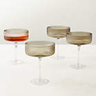 Eve Smoked Coupe Glasses Set of 4