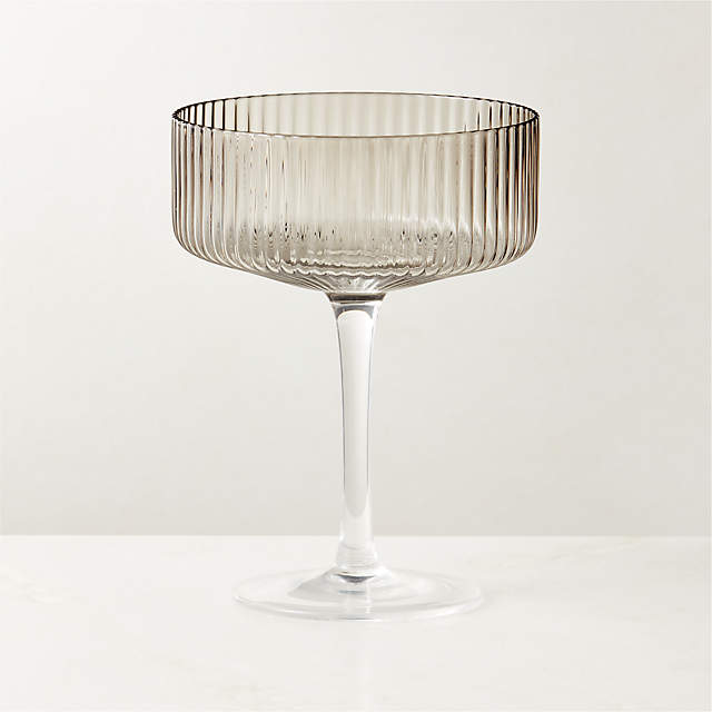 Kira Hand Etched Martini Glass + Reviews | CB2