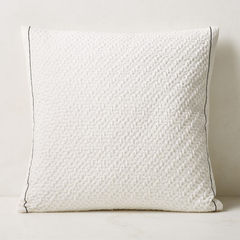 Evora White Throw Pillow Cover 23'' - image 0 of 3