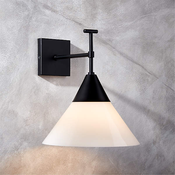Black metal hotsell sconce