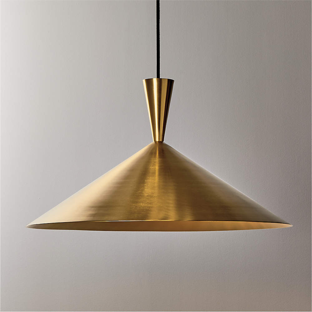 Exposior Brass Pendant Light Model 018 24.75 by Paul McCobb + Reviews