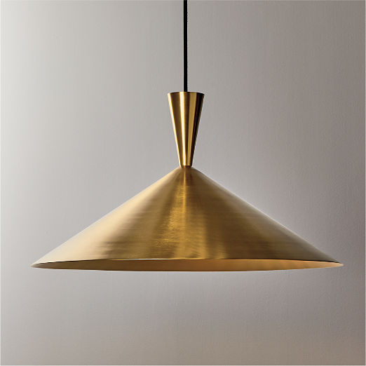 Exposior Brass Pendant Light Model 018 24.75" by Paul McCobb