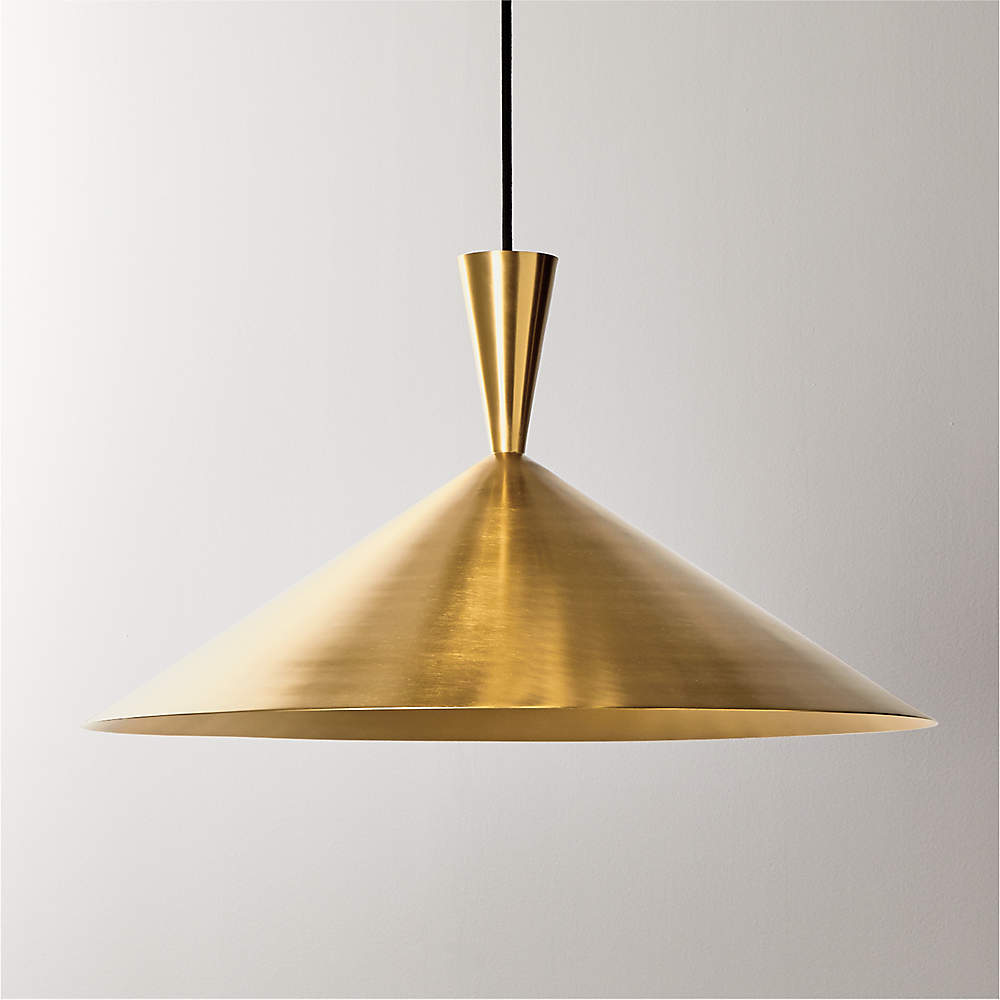 Exposior Brass Pendant Light Model 018 24.75 by Paul McCobb + Reviews