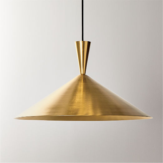 Exposior Brass Pendant Light Model 018 24.75" by Paul McCobb