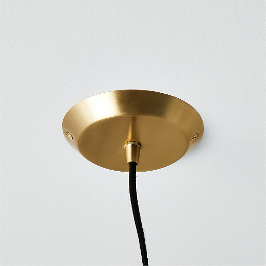 Exposior Brass Pendant Light Model 018 24.75" by Paul McCobb