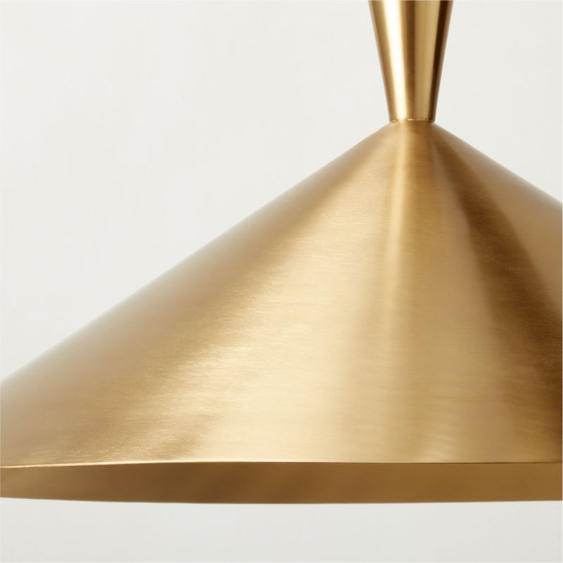 Exposior Polished Brass Pendant Light Model 018 16.75 by Paul McCobb +  Reviews