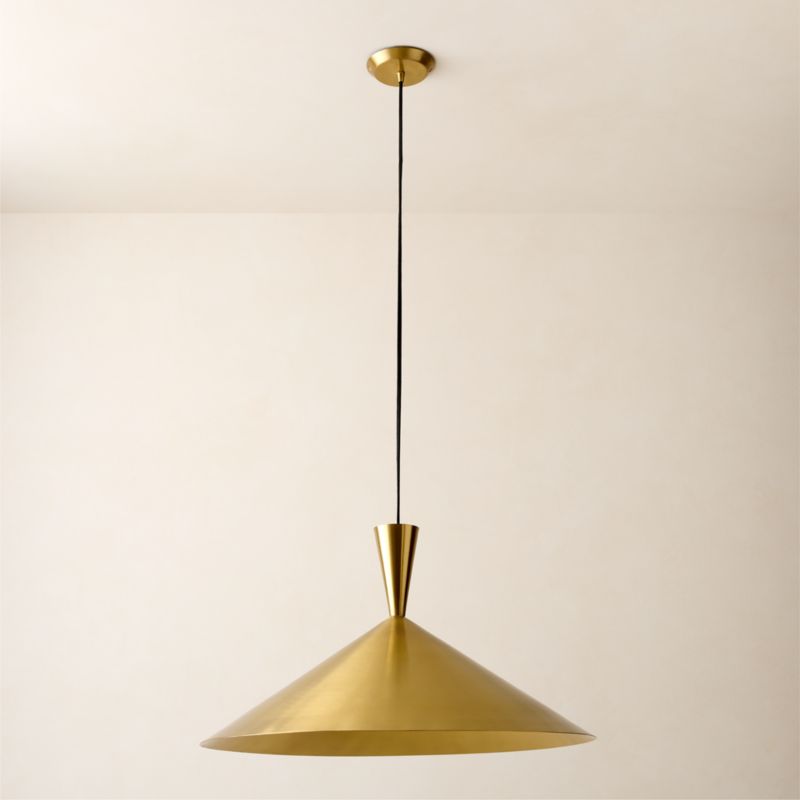 Exposior Brass Pendant Light Model 018 24.75" by Paul McCobb - image 4 of 11