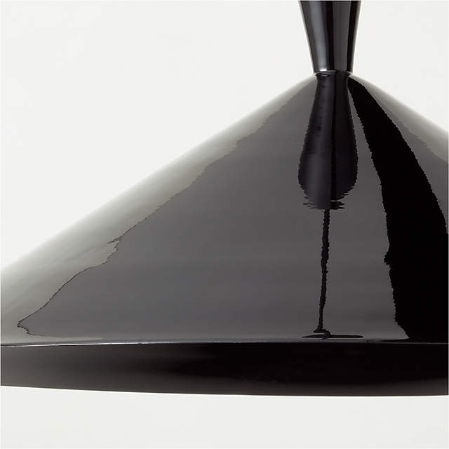 Exposior Black Pendant Light Model 018 24.75 by Paul McCobb + Reviews