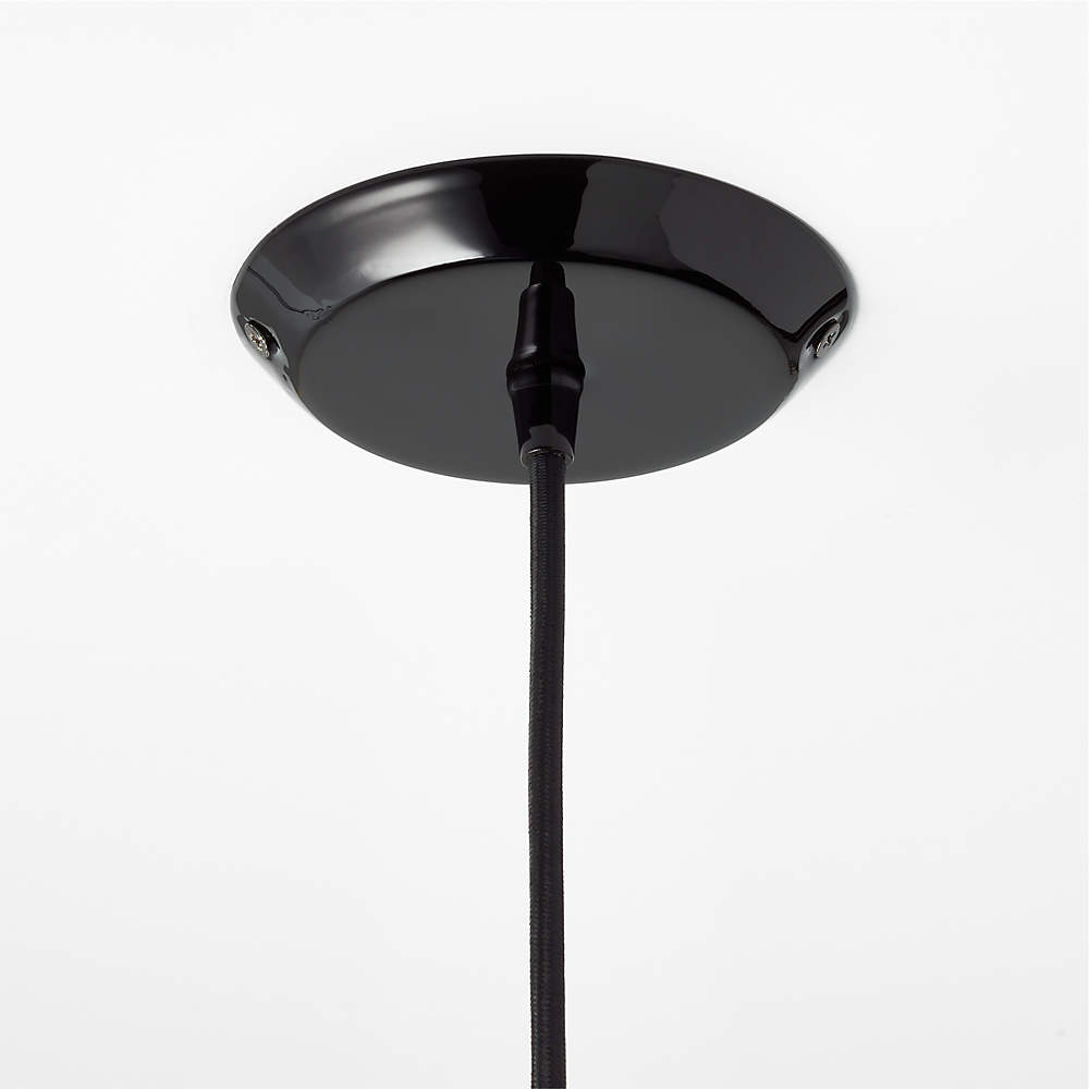 Exposior Black Pendant Light Model 018 24.75 by Paul McCobb +
