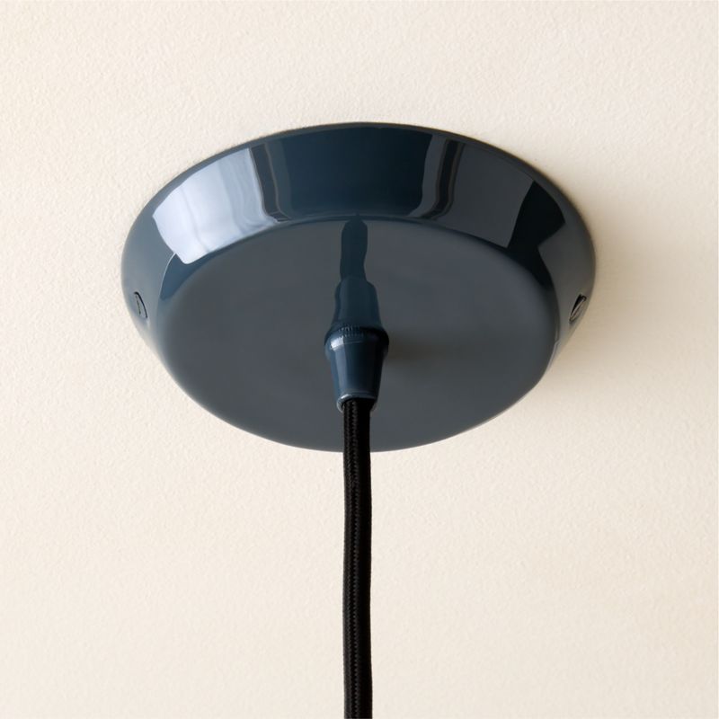 Exposior Midnight Blue Pendant Light Model 018 24.75" by Paul McCobb - image 3 of 9