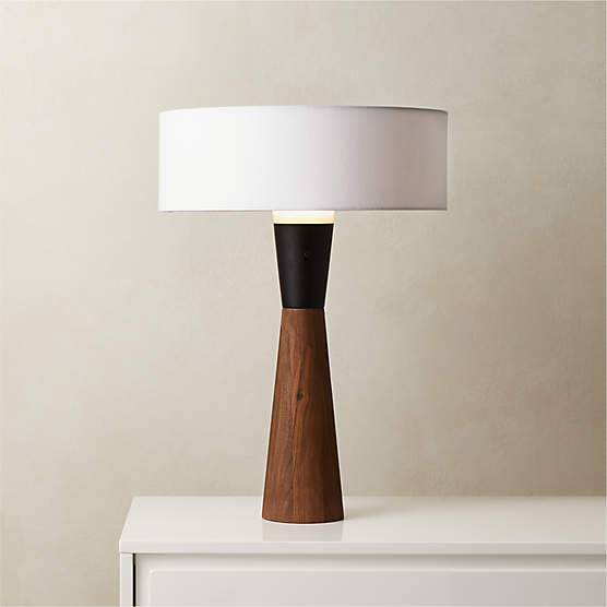 Exposior Walnut Table Lamp Model 2011