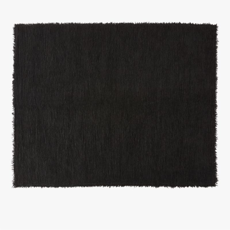 Eyelash Black Area Rug 10'x14' + Reviews CB2