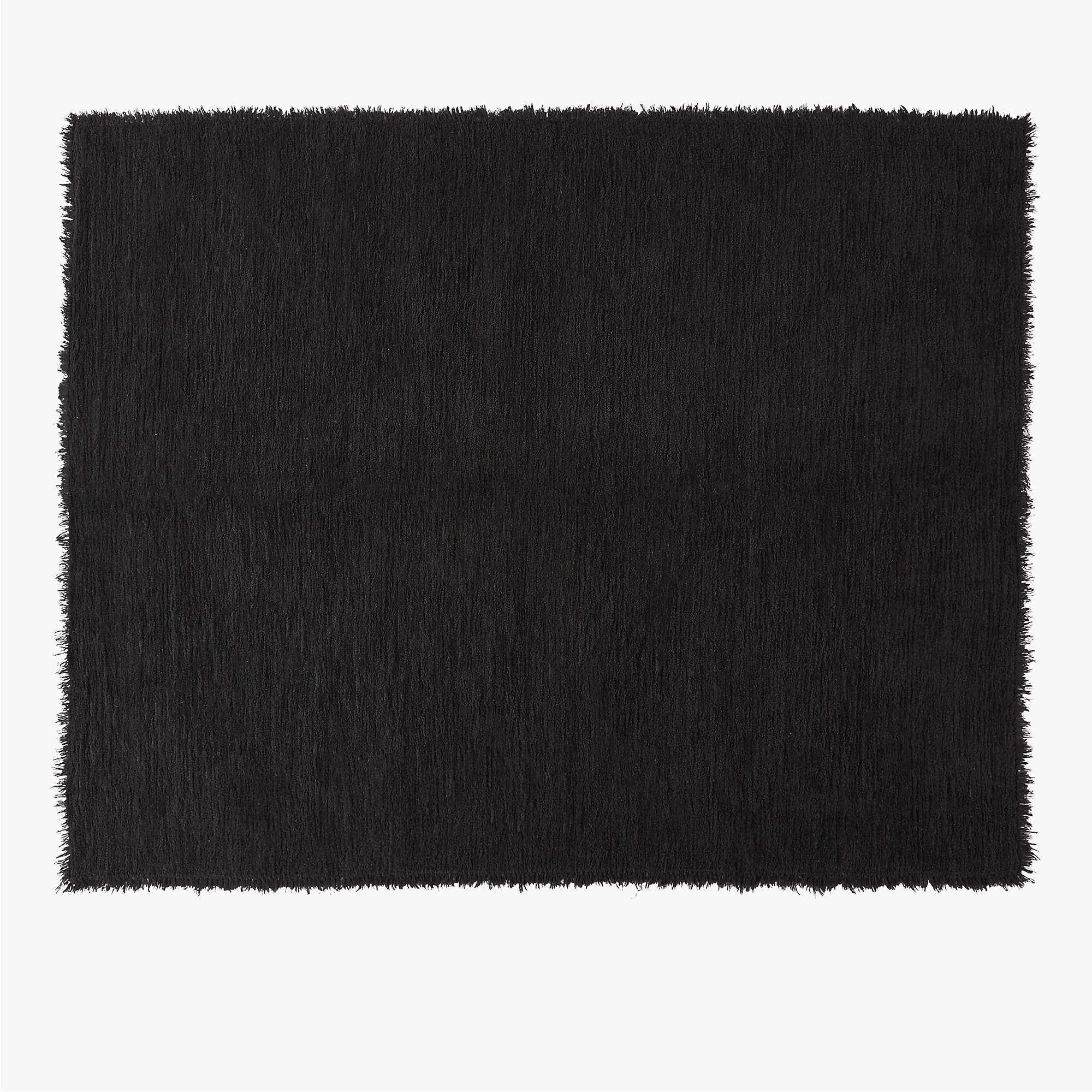 Eyelash Black Area Rug 10'x14' + Reviews CB2