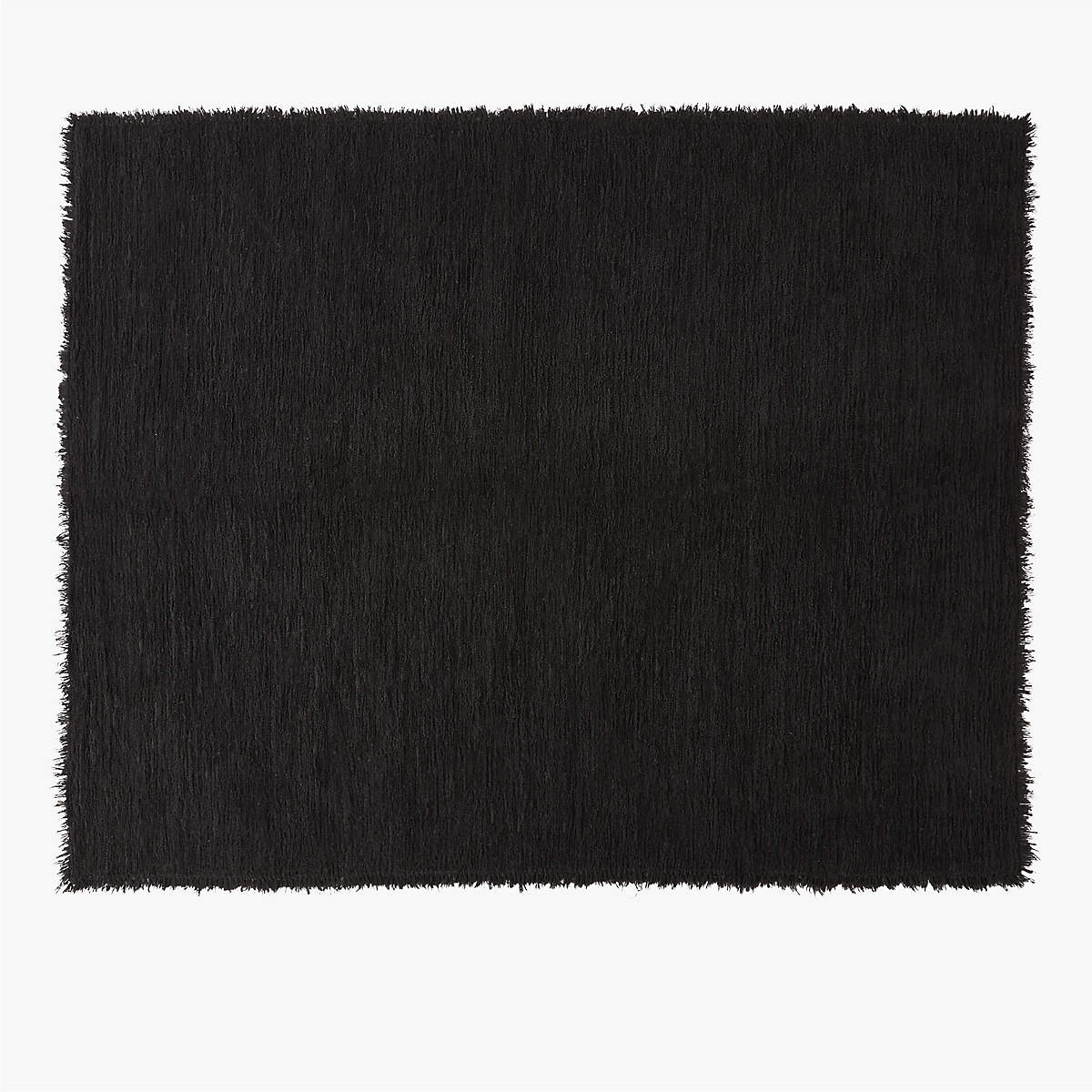 Eyelash Black Wool Area Rug 12'x15' by Kara Mann + Reviews CB2 Canada