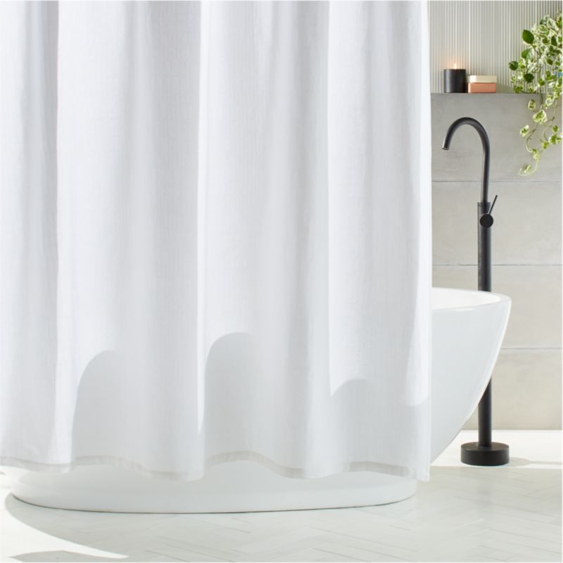 cheap white shower curtain