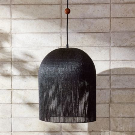 Love One Another Black Iron Pendant Light Reviews Cb2