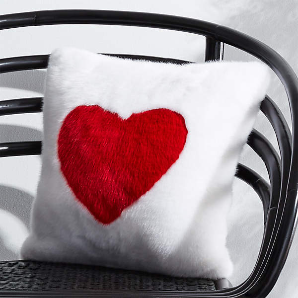 red heart pillows