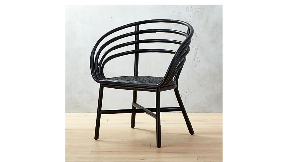 Market Black Rattan Desk Chair Reviews Cb2