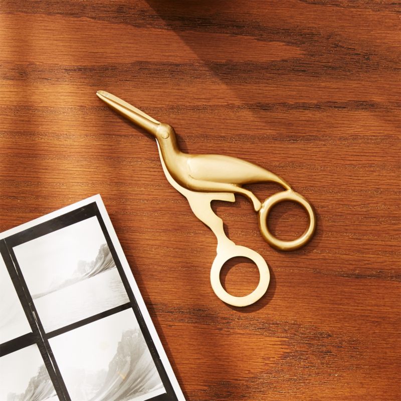 Solid Brass Studio Bird Scissors - image 0 of 8