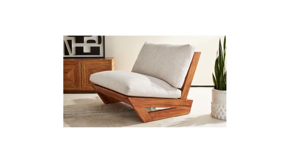 Sunset Teak Lounge Chair + Reviews | CB2