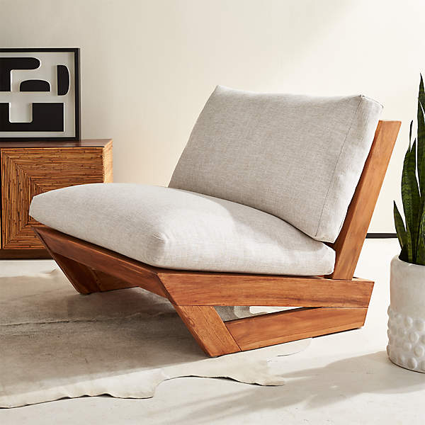 Sunset Teak Outdoor Patio Lounge Chair, Patio Lounge Furniture Canada