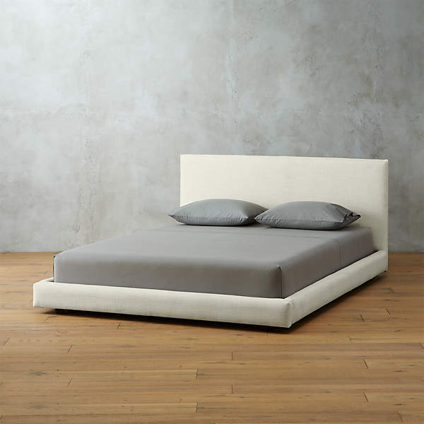 Facade White Upholstered Bed Cb2, Cb2 King Bed Frame
