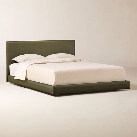 Facade Leather Queen Bed