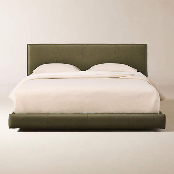 Facade Leather Queen Bed