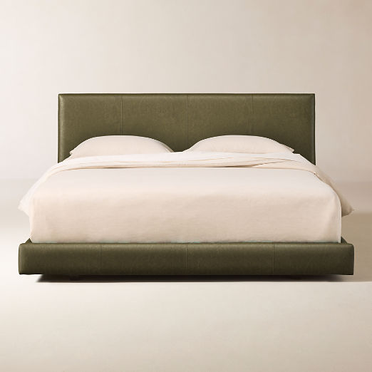 Facade Leather Queen Bed