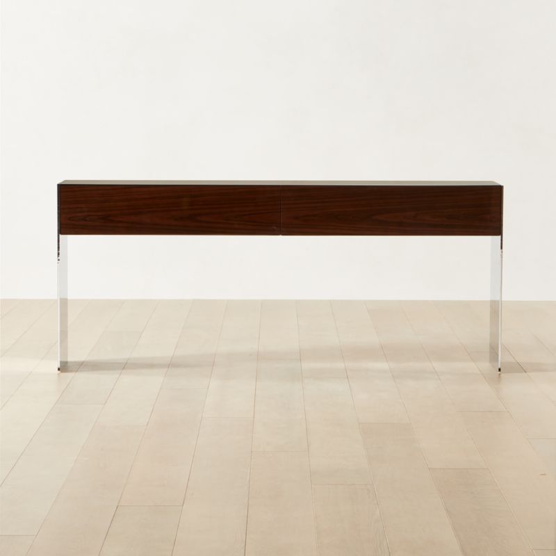 Facile HighGloss Wood Console Table CB2 Canada