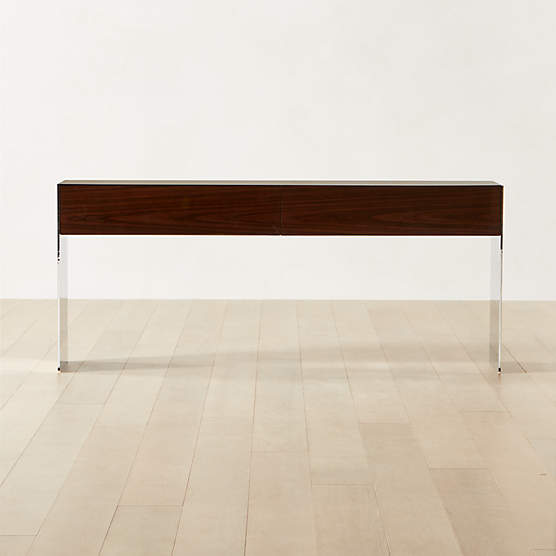 Facile High-Gloss Wood Console Table