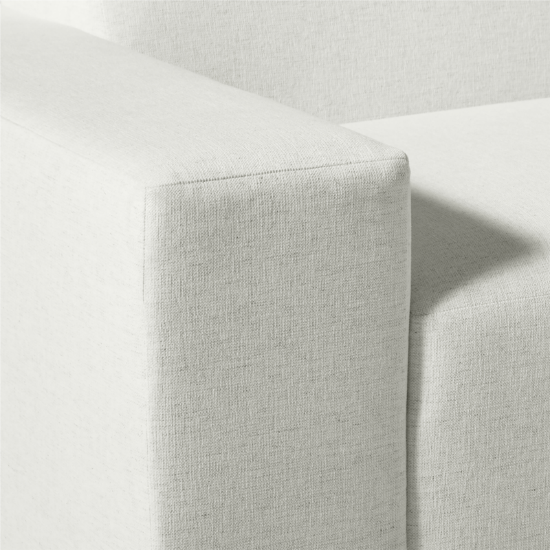Faible White Performance Linen Standard Depth Left-Arm Chair - image 6 of 10