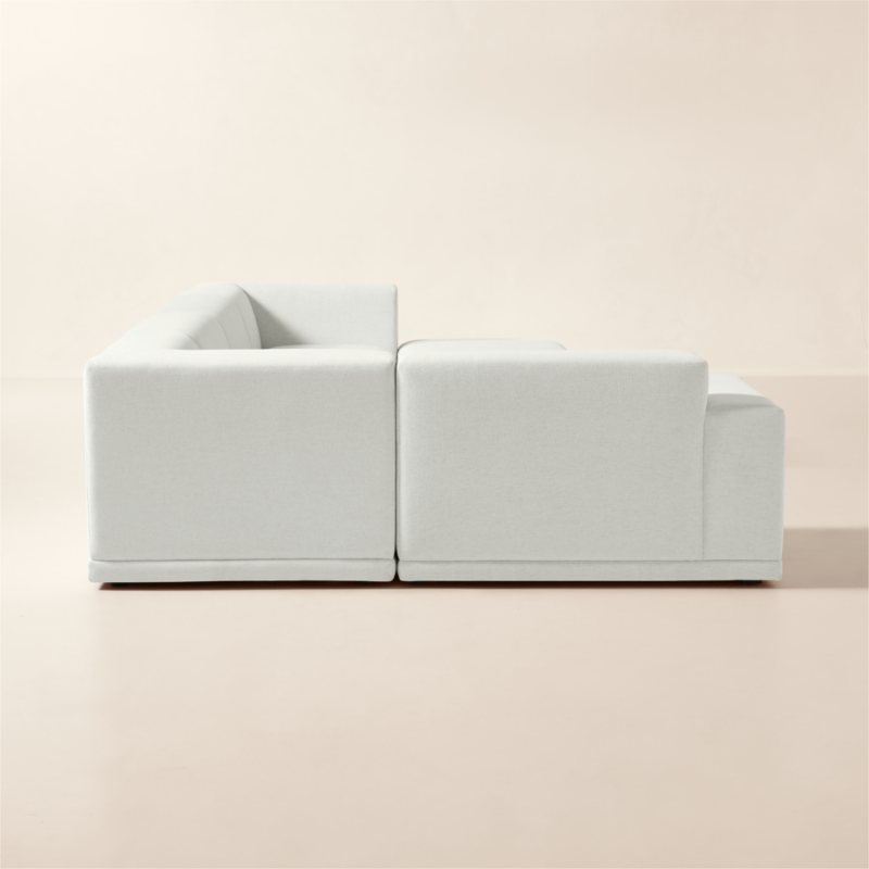 Faible 6-Piece U-Shaped White Performance Linen Standard Depth Sectional Sofa with Left Arm - image 5 of 15