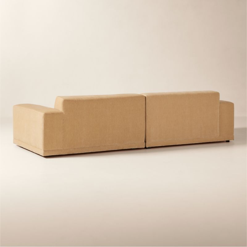 Faible 2-Piece Wheat Performance Chenille Deep Depth Sectional Sofa - image 4 of 8