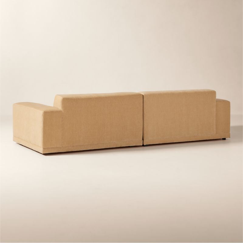Faible 2-Piece Wheat Performance Chenille Deep Depth Sectional Sofa - image 4 of 10
