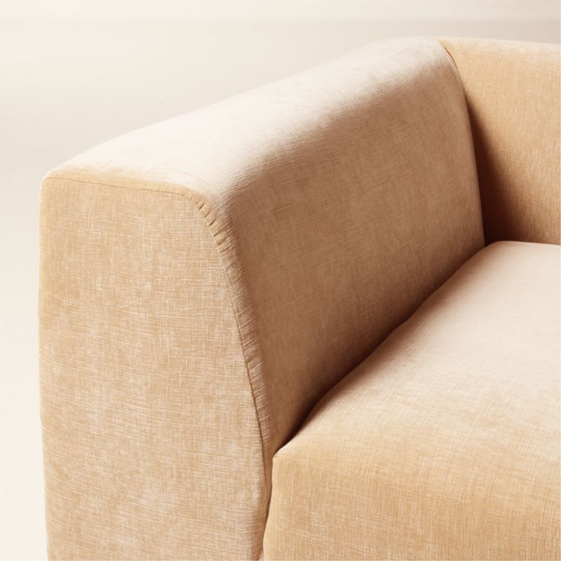 Faible 3-Piece Wheat Performance Chenille Deep Depth Sectional Sofa with Ottoman - image 6 of 8