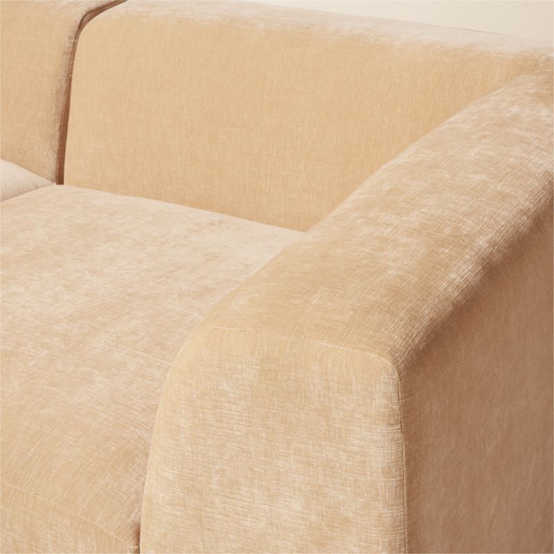 Faible 3-Piece Wheat Performance Chenille Deep Depth Sectional Sofa with Ottoman - image 5 of 8