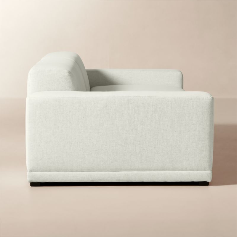 Faible 2-Piece White Performance Fabric Deep Depth Sectional Sofa - image 3 of 8