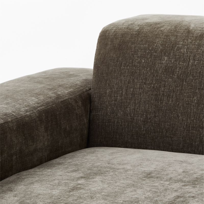 Faible 100" Grey Performance Velvet Sofa - image 8 of 8