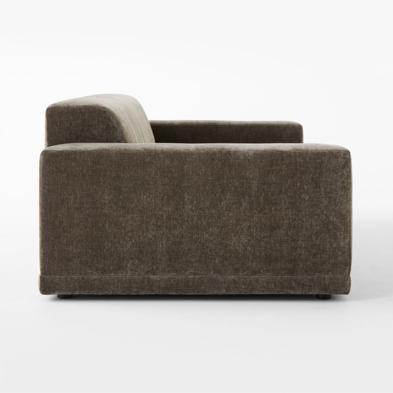 Faible 100" Grey Performance Velvet Sofa - image 6 of 8