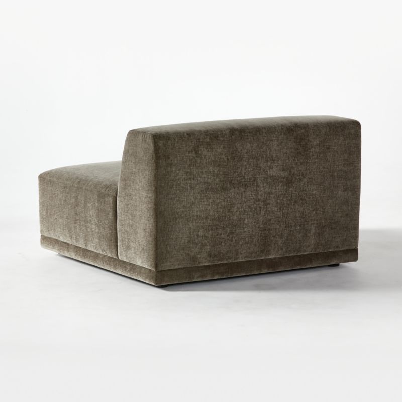 Faible Grey Performance Velvet Armless Chair - image 7 of 9