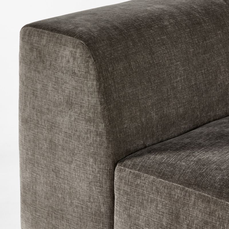 Faible Grey Performance Velvet Armless Chair - image 8 of 9