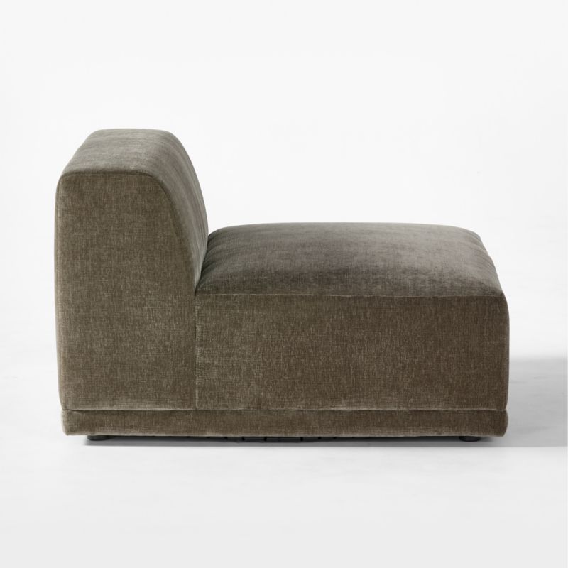 Faible Grey Performance Velvet Armless Chair - image 6 of 9