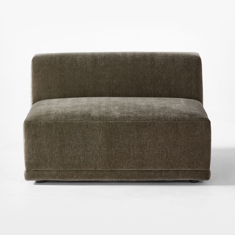 Faible Grey Performance Velvet Armless Chair - image 4 of 9