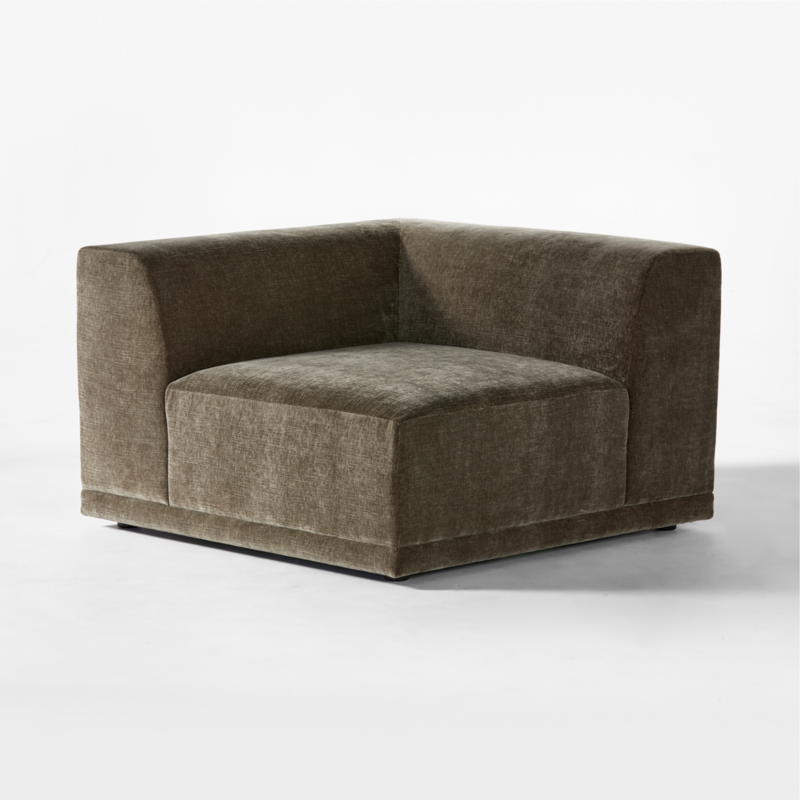 Faible Grey Performance Velvet Deep Depth Corner Chair - image 3 of 8