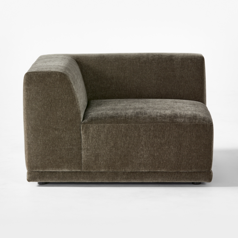 Faible Grey Performance Velvet Deep Depth Corner Chair - image 4 of 8