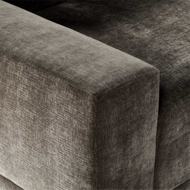 Faible 6-Piece U-Shaped Grey Performance Velvet Deep Depth Sectional Sofa with Left-Arm - image 8 of 14