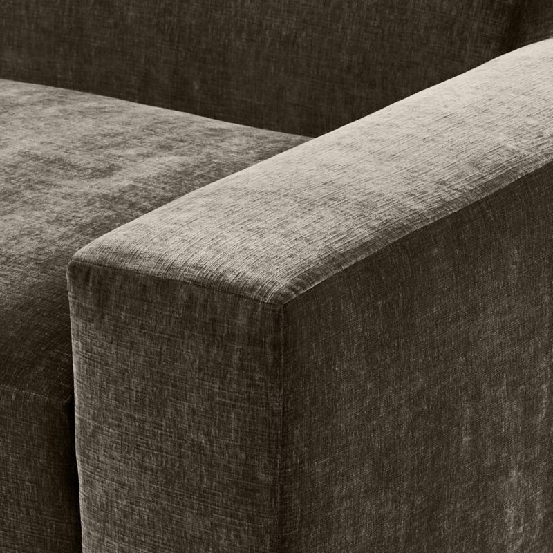 Faible 6-Piece U-Shaped Grey Performance Velvet Deep Depth Sectional Sofa with Right-Arm - image 8 of 14